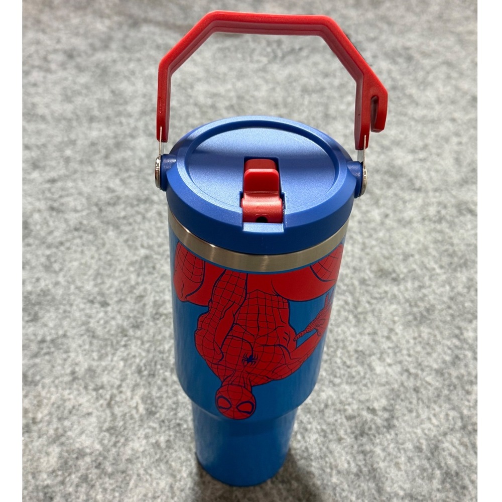 Rare Marvel Spider-Man Glow in the Dark Tumbler Blue 40oz NWOT